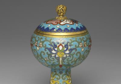 图片[2]-Copper box in cloisonne enamels, Qing dynasty (1644-1911)-China Archive